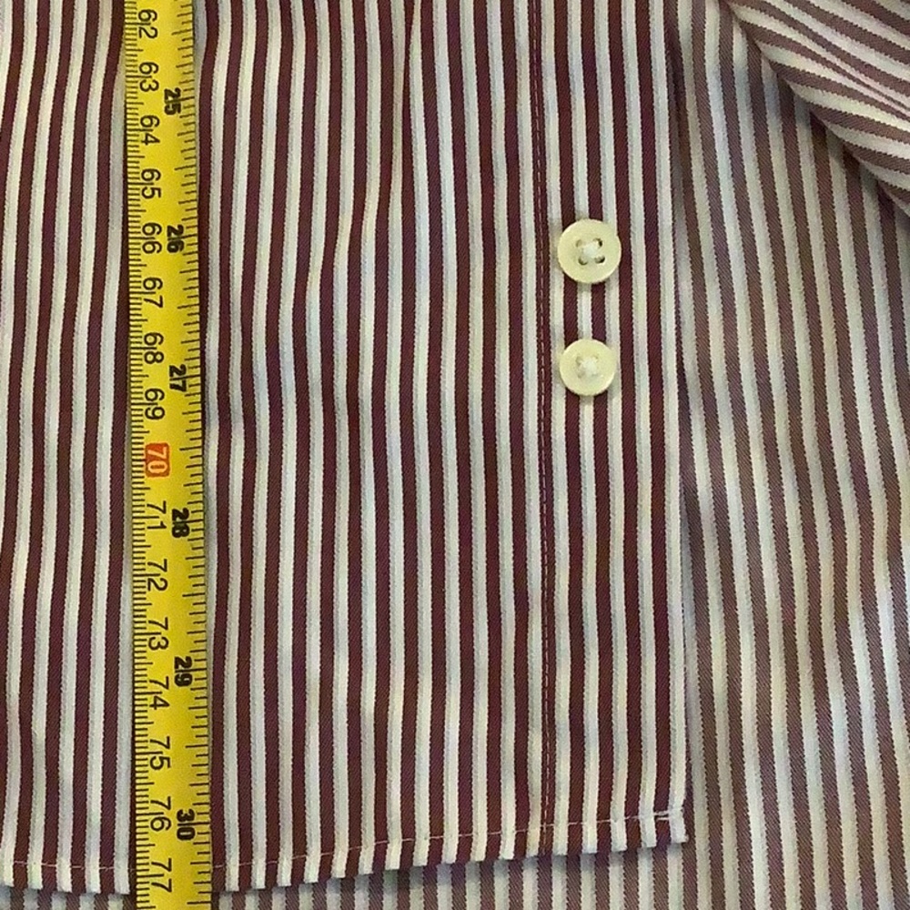 Men’s Joseph Abboud striped dress shirt Tall Size 17 1/2, 36/37 reg. See pics. - Picture 7 of 8